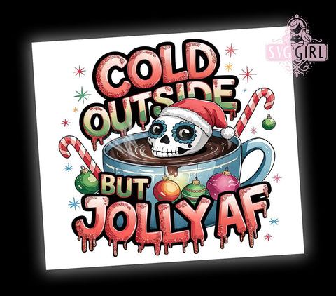 Snarky Skeleton, Christmas Skeleton, Tumbler Wrap, 20 oz Tumbler, PNG Sublimation, Dark Humor, Holiday Humor, Gothic Christmas Sublimation SvggirlplusArt 