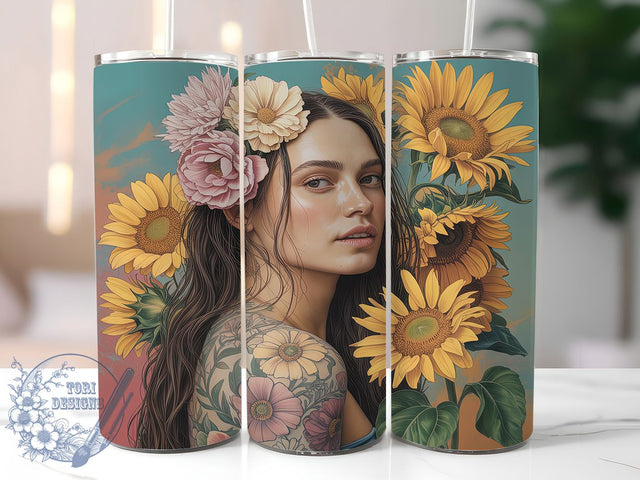 Snarky Sunflower Self‑Love Tumbler, Snarky Affirmation Wrap, 20oz Tumbler Sublimation, Funny Empowerment Design, Bold Floral Sass Sublimation, Sarcastic Positivity Tumbler, Cheeky Confidence Wrap Sublimation ToriDesigns 