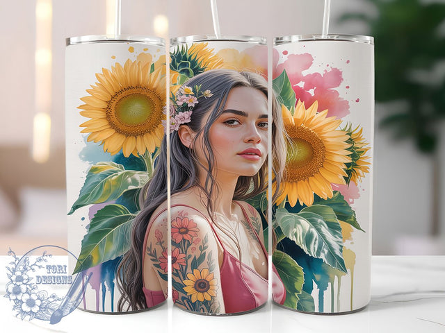 Snarky Sunflower Self‑Love Tumbler, Snarky Affirmation Wrap, 20oz Tumbler Sublimation, Funny Empowerment Design, Bold Floral Sass Sublimation, Sarcastic Positivity Tumbler, Cheeky Confidence Wrap Sublimation ToriDesigns 