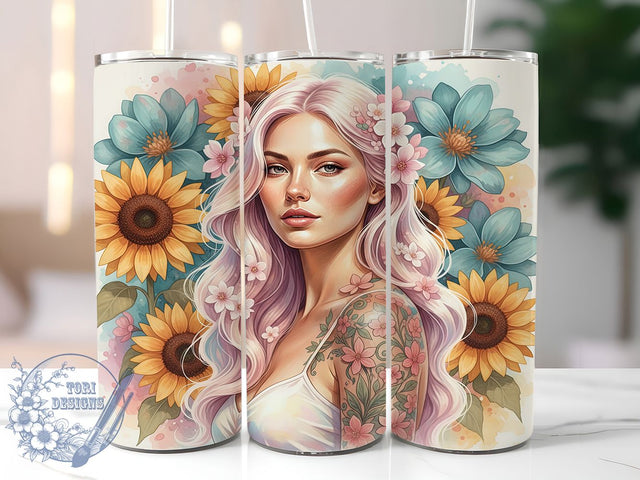 Snarky Sunflower Self‑Love Tumbler, Snarky Affirmation Wrap, 20oz Tumbler Sublimation, Funny Empowerment Design, Bold Floral Sass Sublimation, Sarcastic Positivity Tumbler, Cheeky Confidence Wrap Sublimation ToriDesigns 