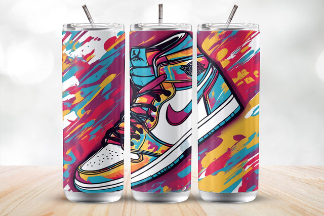 Sneaker 20 Oz Tumbler Wrap Sublimation Design Sublimation MockupSvgVenue 