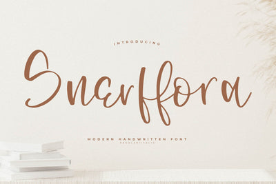 Snerffora - Modern Handwritten Font SVG Letterena Studios 