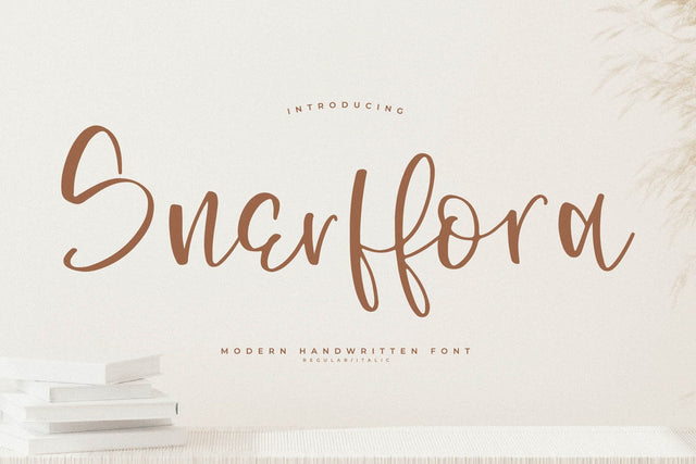 Snerffora - Modern Handwritten Font SVG Letterena Studios 