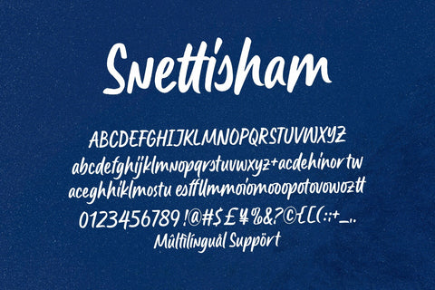 Snettisham – Bold Handwritten Script Font Four Lines Std. 