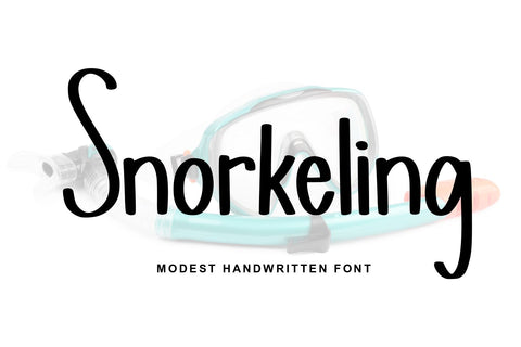 Snorkeling Font Abo Daniel Studio 