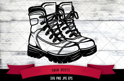 Snow Boots SVG, Hiking SVG SVG Loveleen Kaur 