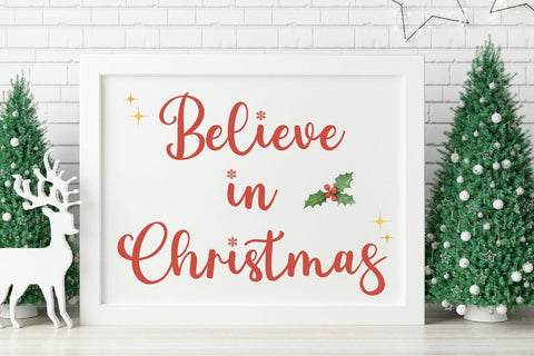 Snow Christmas Font Duo – Cozy Christmas Display & Script Font Font AnningArts Design 