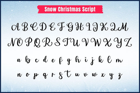 Snow Christmas Font Duo – Cozy Christmas Display & Script Font Font AnningArts Design 