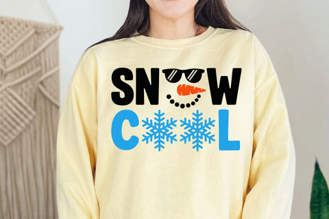 Snow Cool Svg, Christmas, Funny, Snowman, Boy, Sunglasses Svg SVG DesignDestine 