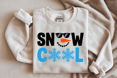 Snow Cool Svg, Christmas, Funny, Snowman, Boy, Sunglasses Svg SVG DesignDestine 