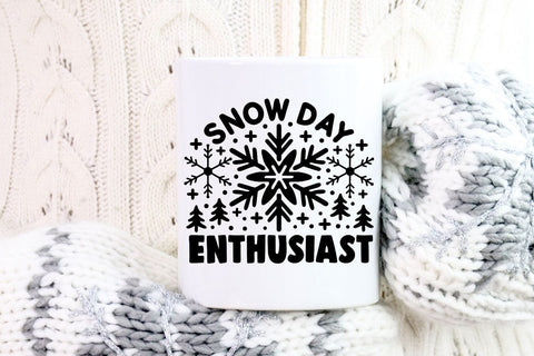 Snow Day Enthusiast| Snow Day Lover SVG Cutting Files. SVG CosmosFineArt 