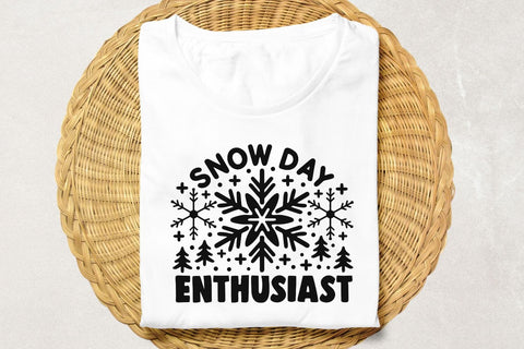 Snow Day Enthusiast| Snow Day Lover SVG Cutting Files. SVG CosmosFineArt 