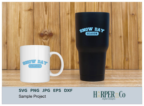 Snow Day Season SVG PNG Cut EPS File SVG HarperNCo 