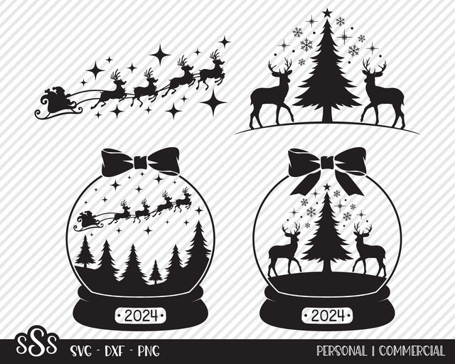 Snow Globe Bundle | Christmas SVG SVG Texas Southern Cuts 