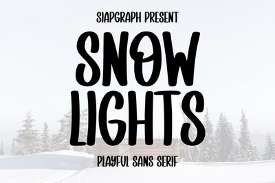 Snow Lights Font Masyafi Studio 
