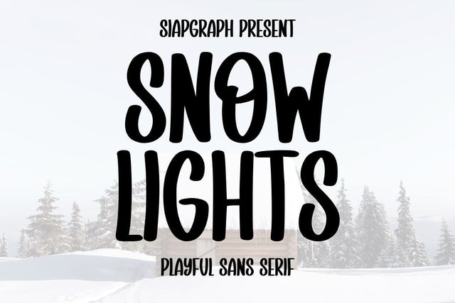 Snow Lights Font Masyafi Studio 
