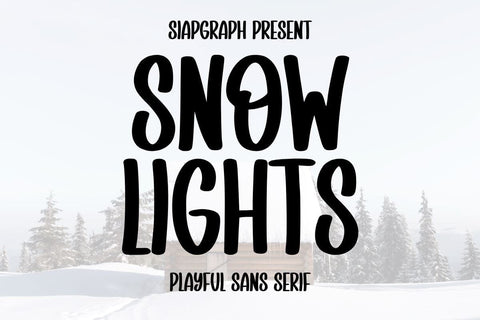 Snow Lights Font Masyafi Studio 