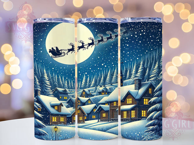 Snow Much Fun Christmas, Santa Tumbler Wrap, 20oz Tumbler Design, Sublimation PNG, Holiday Crafting, Digital Download, Christmas Cheer Sublimation SvggirlplusArt 