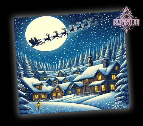 Snow Much Fun Christmas, Santa Tumbler Wrap, 20oz Tumbler Design, Sublimation PNG, Holiday Crafting, Digital Download, Christmas Cheer Sublimation SvggirlplusArt 