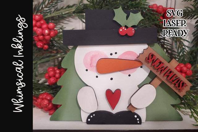 Snow Please Winter Sign SVG Whimsical Inklings 