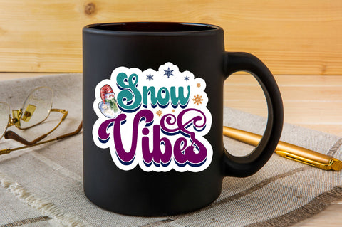 Snow vibes Sticker Design Sublimation Regulrcrative 