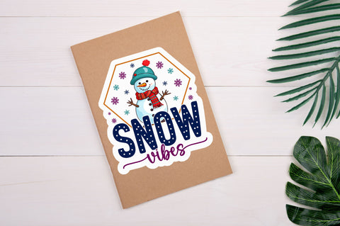 Snow vibes Sticker Design Sublimation Regulrcrative 