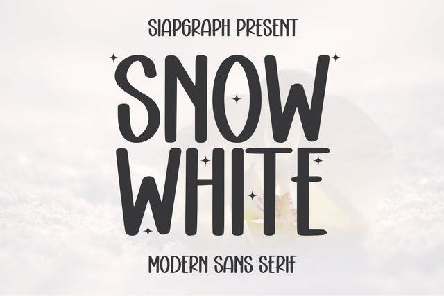 Snow White Font Masyafi Studio 
