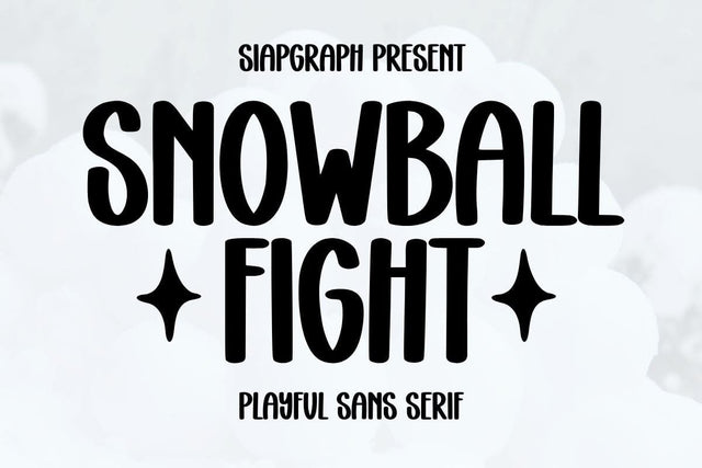 Snowball Fight Font Masyafi Studio 