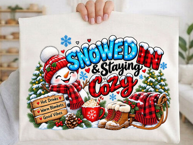 Snowed In Staying Cozy Design SVG artprintfile 