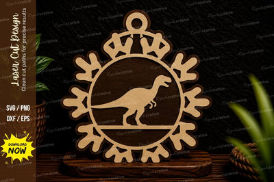 Snowflake Bird Ornament Laser Cut SVG Design SVG Regulrcrative 