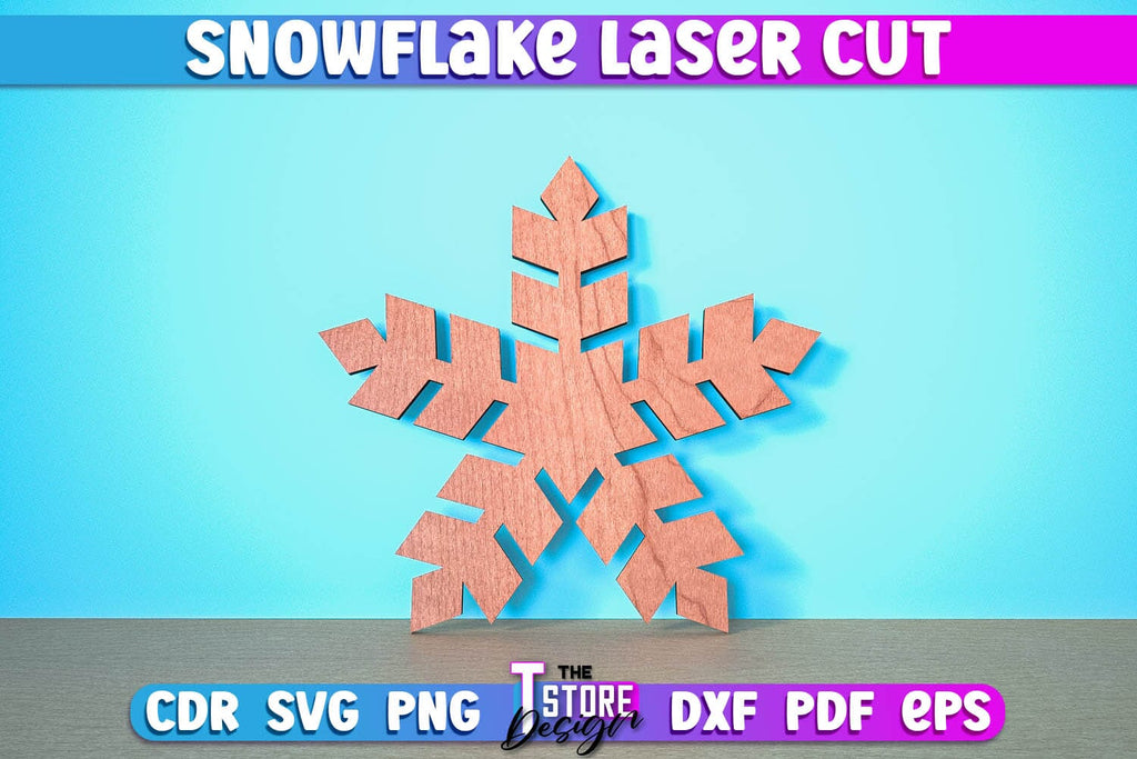 Snowflake Laser Cut Bundle | Christmas Ornament | Christmas Tree Décor ...