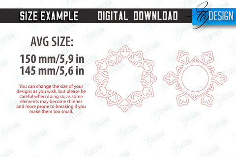 Snowflake Layered Christmas Candle Holders Laser Cut Bundle, Christmas Snowflake Candlestick, Christmas Ornament SVG, Wooden Snowflakes, Christmas Tea Light Holders SVG Fly Design 