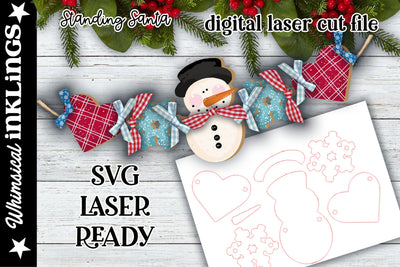 Snowflake Love Banner SVG SVG Whimsical Inklings 