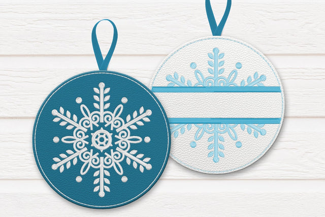 Snowflake Ornament ITH Applique Embroidery Duo Embroidery/Applique DESIGNS Designed by Geeks 