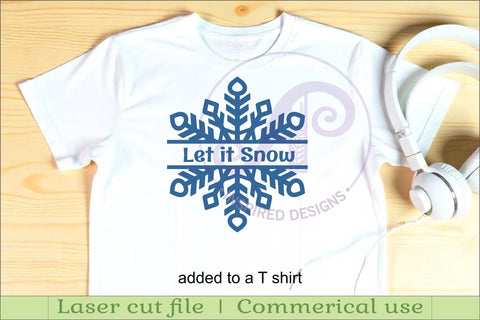 Snowflake personalized name sign laser cut SVG APInspireddesigns 
