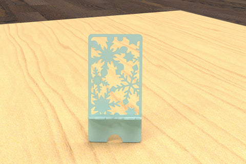Snowflake phone stands SVG files for laser cutters SVG Angel on Empire 