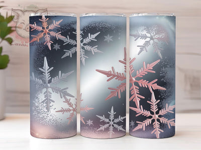 Snowflake Seamless Christmas Tumbler, Winter Snow Wrap, Christmas Snowflake Sublimation, 20oz Winter Tumbler, Festive Snowflake Art, Seasonal Snow Mug, Whimsical Holiday Cup Sublimation Lara' s Designs 