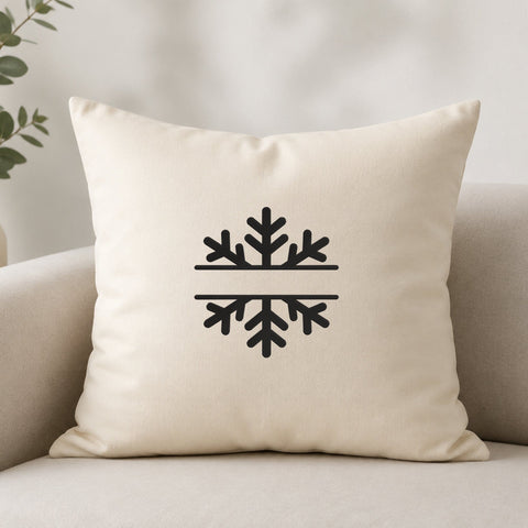 Snowflake Split Monogram Embroidery Design – Christmas Winter Name Frame Machine Embroidery File Embroidery/Applique DESIGNS PatternFeed8 