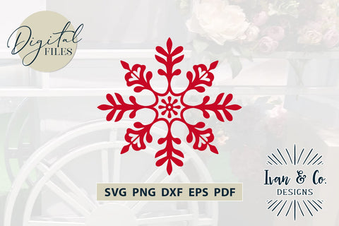 Snowflake Svg Files, Christmas Svg, Holidays Svg, Winter Svg, Cricut Svg, Silhouette Designs, Digital Cut Files, Vinyl Designs, DXF PNG (1589783076) SVG Ivan & Co. Designs 