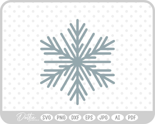 Snowflake Winter Christmas SVG DottieDigitals 