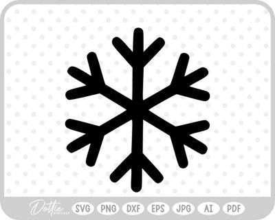 Snowflake Winter Christmas SVG DottieDigitals 