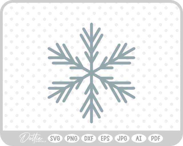 Snowflake Winter Christmas SVG DottieDigitals 