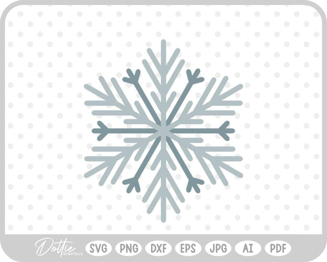 Snowflake Winter Christmas SVG DottieDigitals 