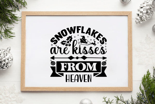 snowflakes are kisses from heaven SVG Angelina750 