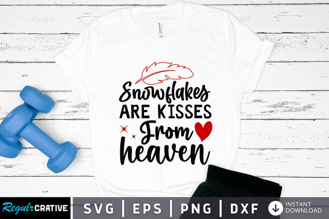 Snowflakes are kisses from svg design SVG Regulrcrative 