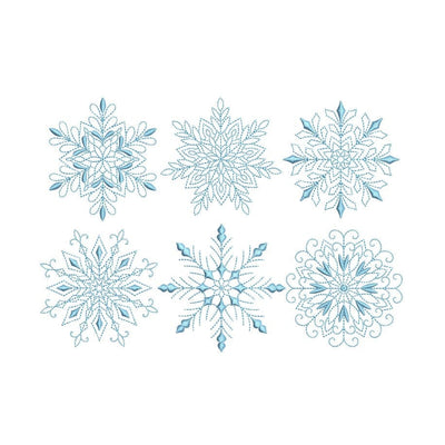 Snowflakes Embroidery Design, 3 sizes, Instant Download Embroidery/Applique DESIGNS Nino Nadaraia 
