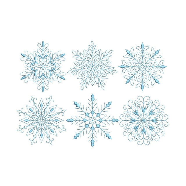 Snowflakes Embroidery Design, 3 sizes, Instant Download Embroidery/Applique DESIGNS Nino Nadaraia 