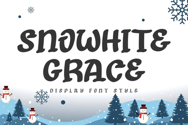 Snowhite Grace Font Prasetya Letter 