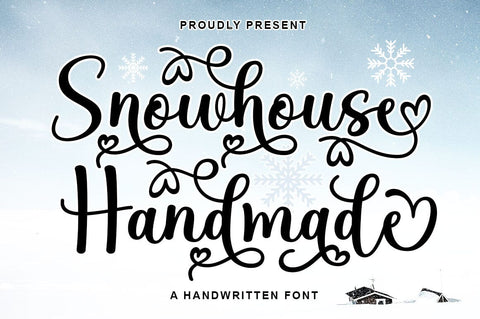 Snowhouse Handmade Font Rotterlab studio 