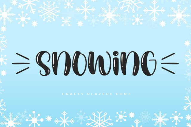 Snowing Font Abo Daniel Studio 